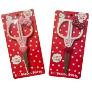 Hello Kitty Cute Kawaii Scissors for School, Work, Art, Crafts- Pink or Red Bow