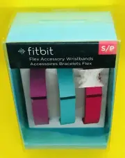 Fitbit Flex Accessory Wristbands - Set of 3 bands -SMALL-Purple, Teal, Pink NEW!