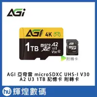 在飛比找蝦皮購物優惠-AGI 亞奇雷 microSDXC UHS-I V30 A2