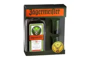 Jagermeister with 2 Green Shot Glasses 700mL Bottle