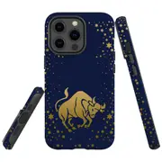 For Apple iPhone 13 Pro Max Case, Armour Back Cover, Taurus Drawing