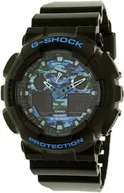 Casio G-Shock Analogue/Digital Black/Blue Extra-Large Mens Watch GA100CB-1A GA-100CB-1ADR Bottle Opener Bundle