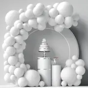 White Gold Balloon Garland Arch Kit Birthday Party Decoration Kids Balloon Latex
