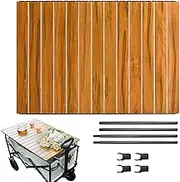 Table Top for Outdoor Cart, Folding Table Plate Aluminum Alloy Board, Portable Versatile Desktop Attachment Utility Accessories for Picnics Food Prep Meals Barbecue