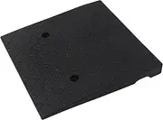 Rubber Curb Ramps, Safety Sidewalk Threshold Ramp for Vehicles, Prevent Skidding Car Slope Ramp, with Textured and Hollow Grid Design