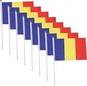 Toddmomy Hand-cranked Mini Stick Flag Table Flag Mini National Small Country Easy to Wave for Sports Events