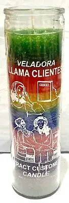 Veladora Esotérica LLAMA CLIENTE (ATTRACT CUSTOMERS) Candle, 7-Colores/Colors