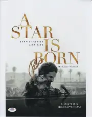 "A STAR IS BORN" - BRADLEY COOPER SIGNED SUPERB POSTER-SIZE OFFICIAL PHOTO PSA