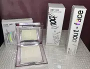 about-face Light Lock Lot of Highlight Fluid, Powder & Lip Gloss ALL NIB