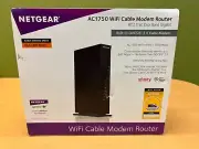 NEW NETGEAR AC1750 WiFi Cable Modem Router 802.11ac Dual Band Gigabit