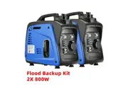2* Gentrax 800W Max 700W Rated Inverter Generator
