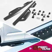 Matte Black Step Nerf Bar Running Boards Assembly for 05-21 Tacoma Double Cab