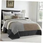 Oversized Quilt Bedspread 128"x120", 100% Cotton Patchwork Cal King Bedspreads
