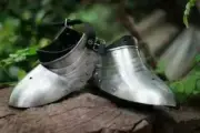 Medieval Armor Sabaton Pair ~ Knight Gothic Combat Shoes Crusader Armour Shoes