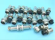 HQ M20 GX20 2pin-15Pin Aviation Plug & Socket Multipole Connector Panel Mount