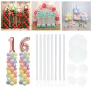 2 Set Balloon Column Stand Kit 8.4ft Height Balloon Arch Stand Kit with LVI