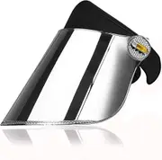 Sun Cap, Sun Visor Hat - Uv Protection Hat -premium Upf 50+ Hat For Hiking, Golf, Tennis, Outdoors Silver lens