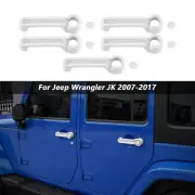 Door Handle & Tailgate Shell Cover Trim Kit for Jeep Wrangler JK 2007-2017 White (for: Jeep)