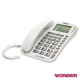 《 鉦泰生活館》WONDER 旺德8組記憶來電顯示有線電話 WD-9001