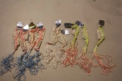 Varicor Filosel Variegated Embroidery Thread yarn 9 Skeins 4 meters each vintage