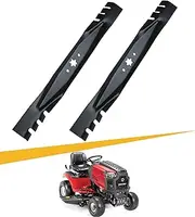 ELELLAGERY 942-04308 Lawn Mower Blades with 42" Deck Fit for Troy Bilt Pony Bronco Mustang Cub Cade XT1 RZT Zero Turn Mowers Replaces OEM 742-04308, 742-04312, 942-04308, 942-04312, 119-8456 Set of 2