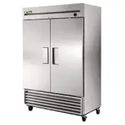 TRUE UPRIGHT 2 DOOR FRIDGE STAINLESS STEEL TWO DOORS CHILLER COOLER 1388L