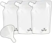Collapsible Reusable Foldable Eco-Friendly 8 Oz Water Bottle – BPA Free - (3 pack)