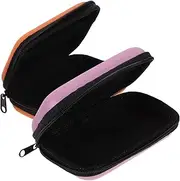 Tofficu 2Pcs Portable Hard Drive Storage Box Lightweight Carrying Case with Durable Versatile Organizer for Travel Accessories Protective Pouch
