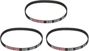 uxcell 3pcs HTD-5M Rubber Timing Belt 114 Teeth, 570mm Pitch Length x 15mm Width x 3.6mm Height, Closed Loop Pulley Timing Belt