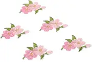 jojofuny 20Pcs Flower Embroidery Patches Chic Applique for DIY Clothing Decoration Safe Durable Material Vibrant Colors Easy to Use for Personalizing Outfits