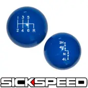 BLUE OL' SKOOL SHIFT KNOB/TRANSFER CASE SET FOR 6 SPEED JEEP JK GEAR SHIFTER A (for: Jeep)