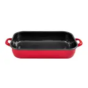 Urban Style 6L Enamel Baking Dish Roasting Tray - Red