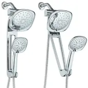 AQUABAR High Pressure Square Rain Spa Combo with 18" Adjustable Extension Arm