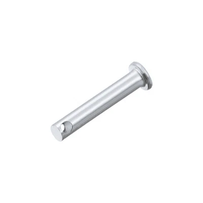 Single Hole Clevis Pins 5mm x 30mm Flat Head Zinc-Plating Solid Steel Pin 20Pcs