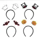 Spider Web Halloween Hairband Witch Hat Skull Headband Makeup Ball