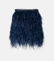 [Dorothee Schumacher] Dorothee Schumacher Feathery Volume georgette miniskirt AU 16 blue