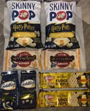 Huge LOT Harry Potter BUTTERBEER Skinny Pop Hershey Kisses Goldfish Keebler HTF!