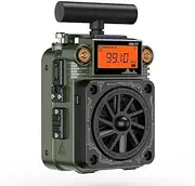 New Bluetooth Speaker,BCL Radio,FM AM SW with T-Type Antenna,SOS Alarm,APP Card Deep Supported,10Hours Bass with fm shortwave Vintage Radio Wall Radio Wall with fm Bluetooth in Portable s