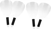 Outanaya 4Pcs Portable Hair Cutting Shield Clear Plastic Hairspray Guard for Hairdressing Face Protection and Baffle Durable and Practical Haircut Facial Shield