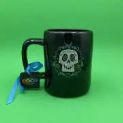 NEW RAE DUNN Disney Pixar Coco "UN POCO LOCO" LL Double Sided Black Mug Day Dead