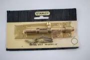 Vintage Stanley Steel Brass Plated 4" Barrel Bolt -Made in USA