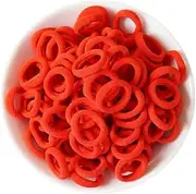 100 Pieces Baby Hair Ties 2cm Elastic Red Hair Bands Kid Colored Ponytail Holders for Baby Girl Toddler