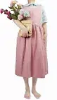 Vintage Apron Women Girls Gardening Works Cross Back Aprons