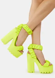 [Lemon Drop by Privileged] Yellow Ingra Platform Heels