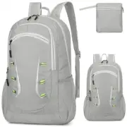 Packable Travel Backpack Foldable Lightweight Gray Packable Travel Backpack