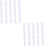 [WRITWAA] 2sets 2 Hooks 2 Rows Elastic Bra Extender Polyester Metal Hook Comfortable Bra Band Extender for Size Adjustment