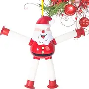 Telescopic Christmas Pop Tubes Ornament, Portable Stretchable Christmas Sensory, Fidget Toys Suction Toys Christmas Tree Ornament for Kids