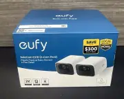 Eufy E8B00123-4 Security SoloCam C210 Wireless 2K Outdoor Camera, 2 Pack White