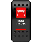 Moose Racing Rocker Switch - Roof Light - Red 2106-0450