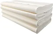 MEGREZ Chinese Japanese Calligraphy Practice Writing Sumi Drawing Xuan Rice Paper Without Grids 100 Sheets/Set - 34 x 68 cm (13.38 x 27.77 inch), Half Sheng Shu (Half Raw Ripe) Xuan